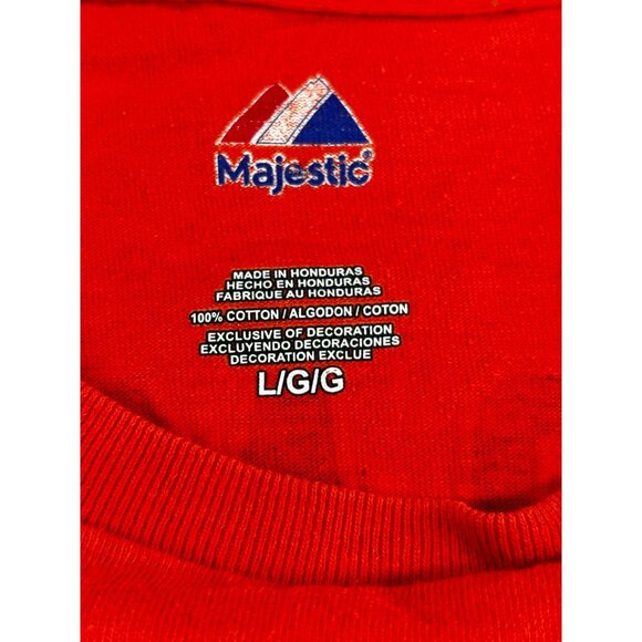 Vtg Majestic Miami Marlins T-Shirt LOMO #5 Orange Logo Mens L - Picture 5 of 10